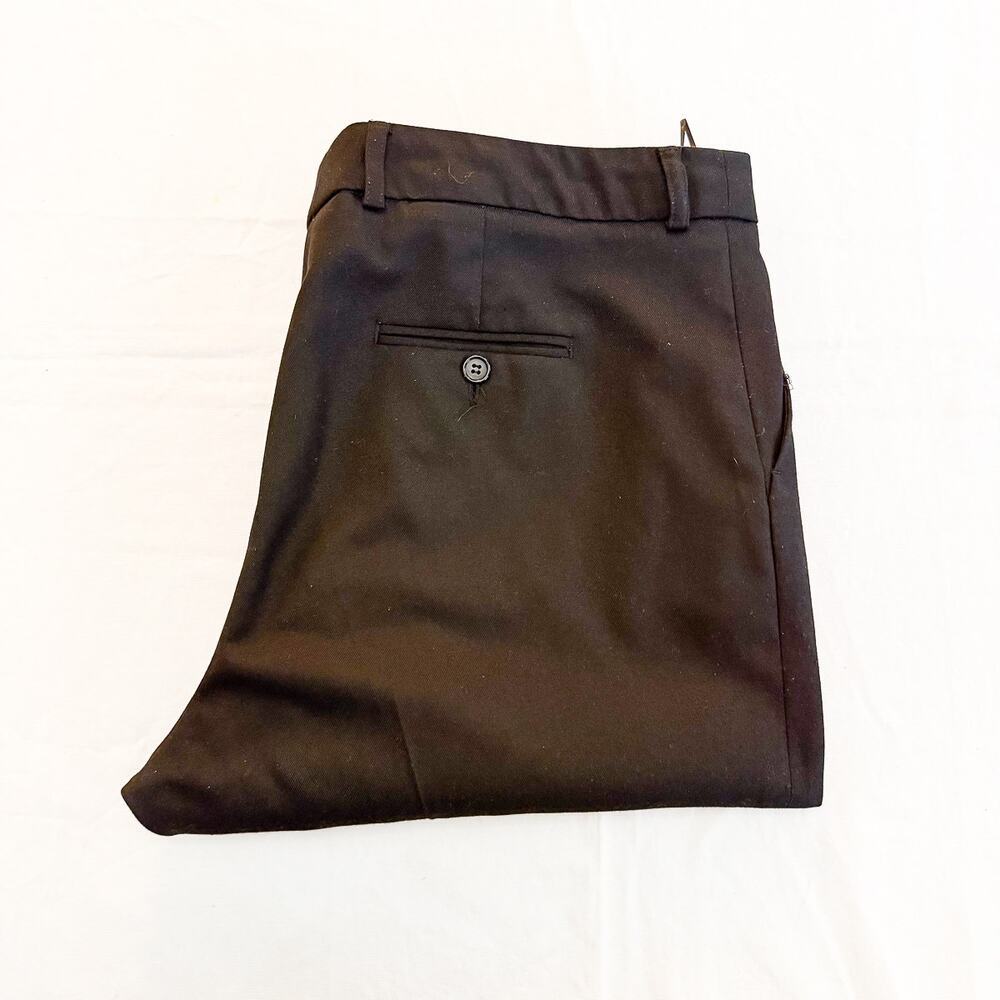 Tiffany & Co Black Pleated Straight Dress Slack Pants Size 14